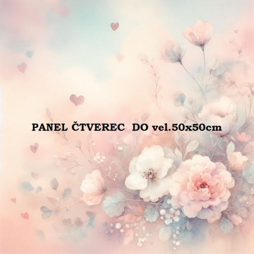 Bavlněný panel 10x10 cm — foto 1