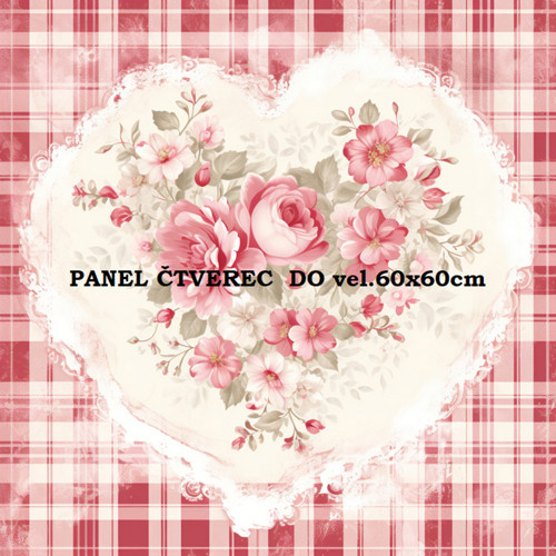 Bavlněný panel 10x10 cm — foto 1