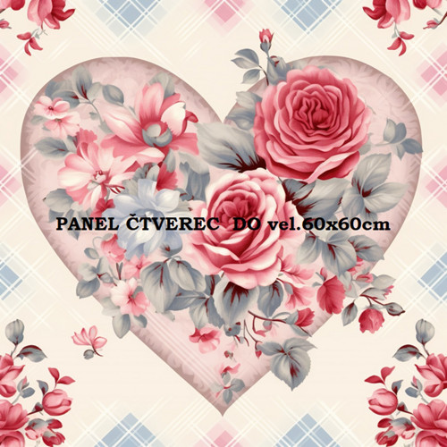 Bavlněný panel 10x10 cm