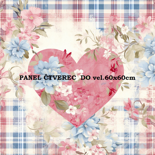 Bavlněný panel 10x10 cm