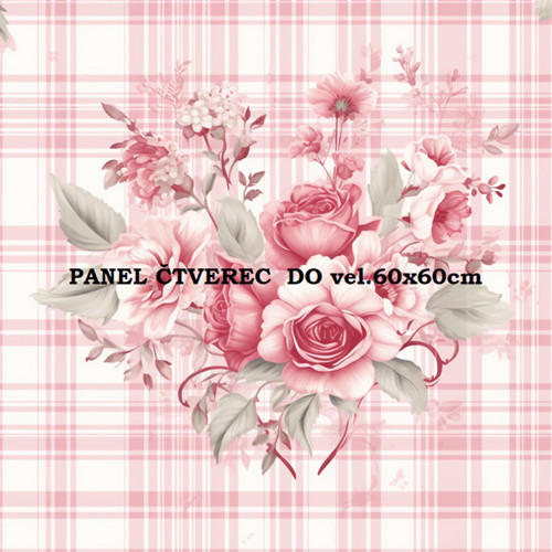 Bavlněný panel 10x10 cm