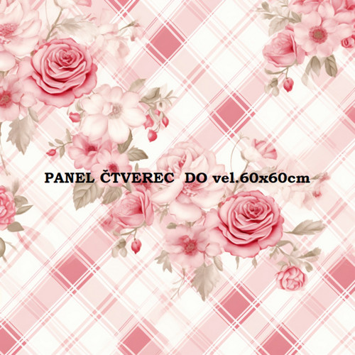 Bavlněný panel 10x10 cm