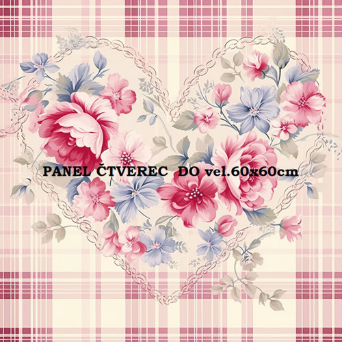 Bavlněný panel 10x10 cm