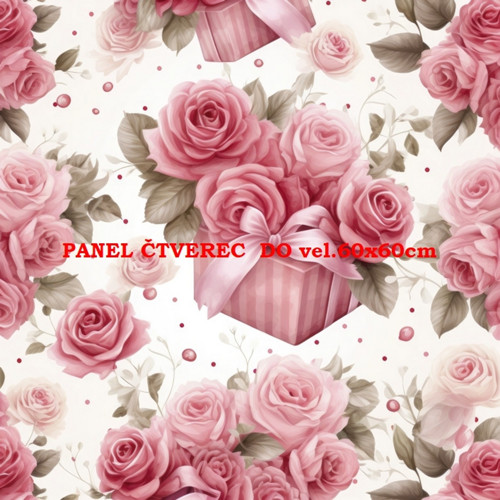 Bavlněný panel 10x10 cm — foto 1
