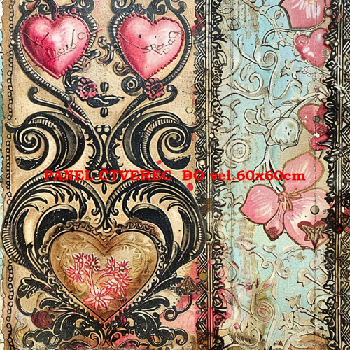 Bavlněný panel 10x10 cm