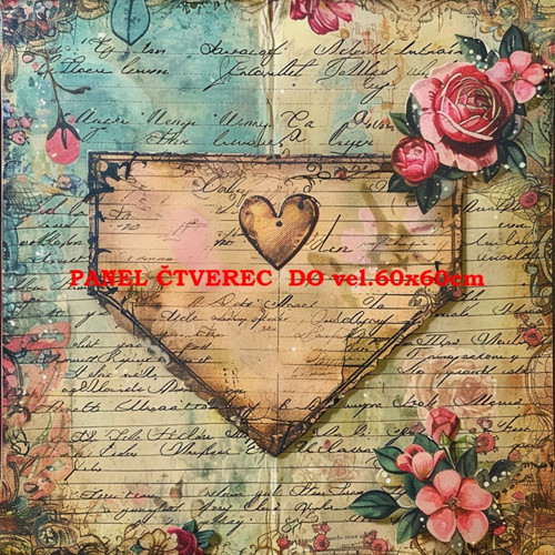 Bavlněný panel 10x10 cm — foto 1