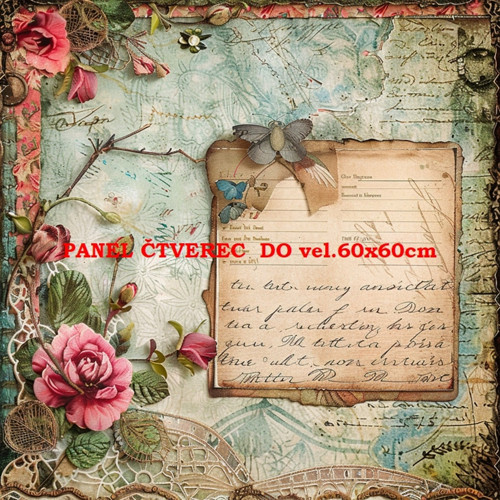 Bavlněný panel 10x10 cm