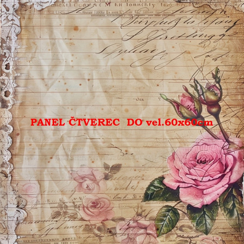 Bavlněný panel 10x10 cm