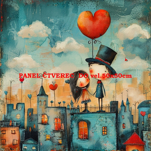 Bavlněný panel 10x10 cm