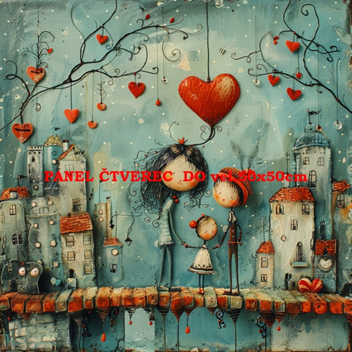 Bavlněný panel 10x10 cm