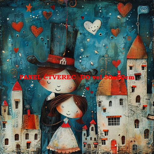 Bavlněný panel 10x10 cm — foto 1