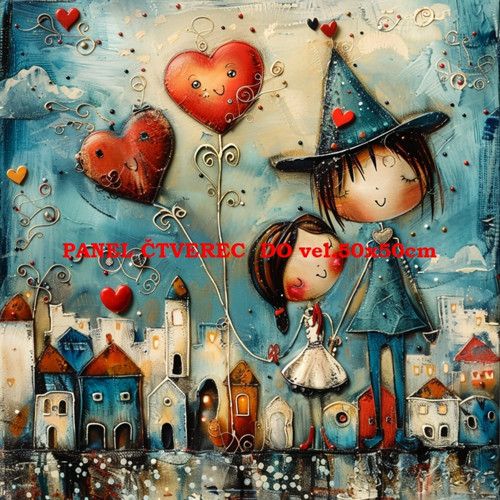 Bavlněný panel 10x10 cm — foto 1