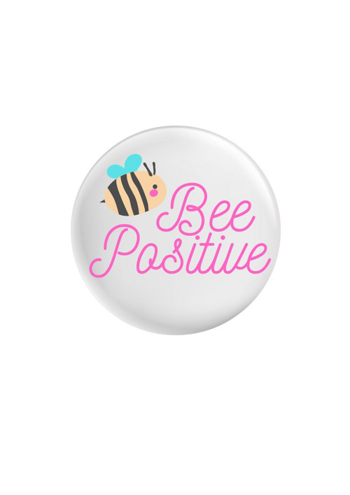 Placka (odznak, button) - Bee Positive