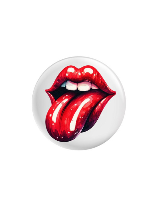 Placka (odznak, button) - Lips & Tongue
