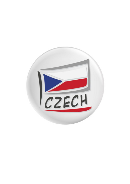 Placka (odznak, button) - Czech flag