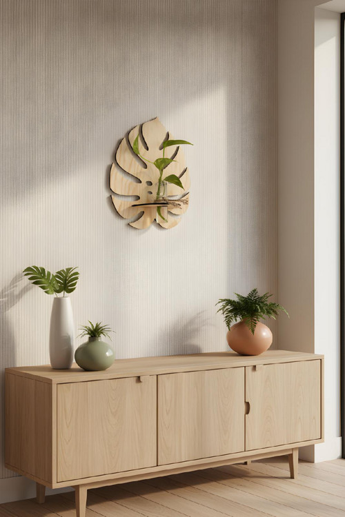 Monstera s vázičkou
