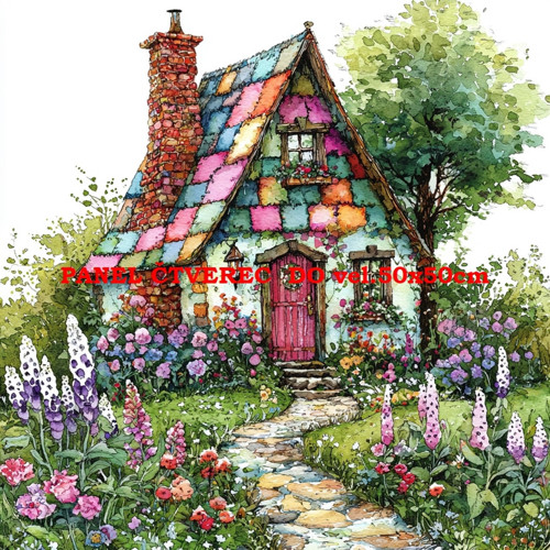 Bavlněný panel 25x25 cm - skladem — foto 1