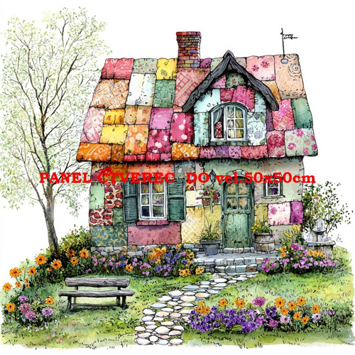 Bavlněný panel 25x25 cm - skladem — foto 1