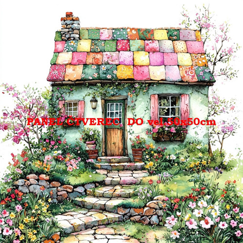Bavlněný panel 25x25 cm - skladem — foto 1