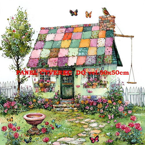 Bavlněný panel 25x25 cm - skladem