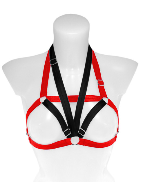 Harness nastavitelný elastický goth postroj