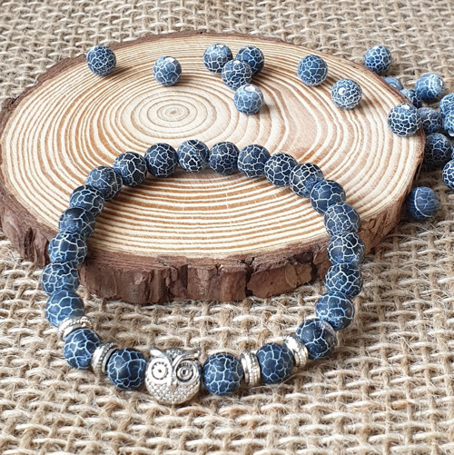 Korálkové NÁRAMKY z minerálů (korálky 8 mm