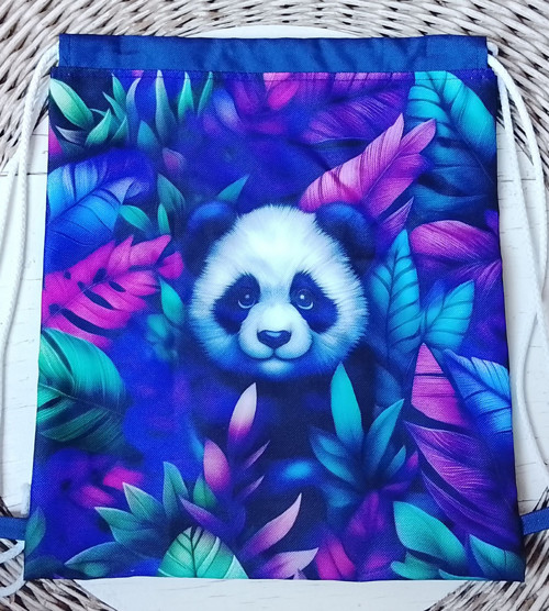 Stahovací vak S panda v listí