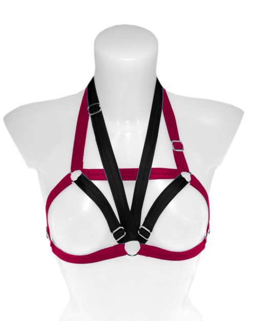 Harness dámský nastavitelný elastický goth postroj
