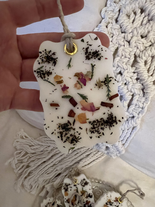 Dekorační aroma vosk Vanilka a ylang-ylang/ bílý
