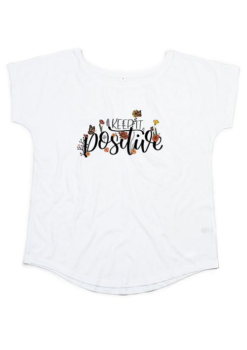 Bio dámské tričko "Keep it positive" — foto 1