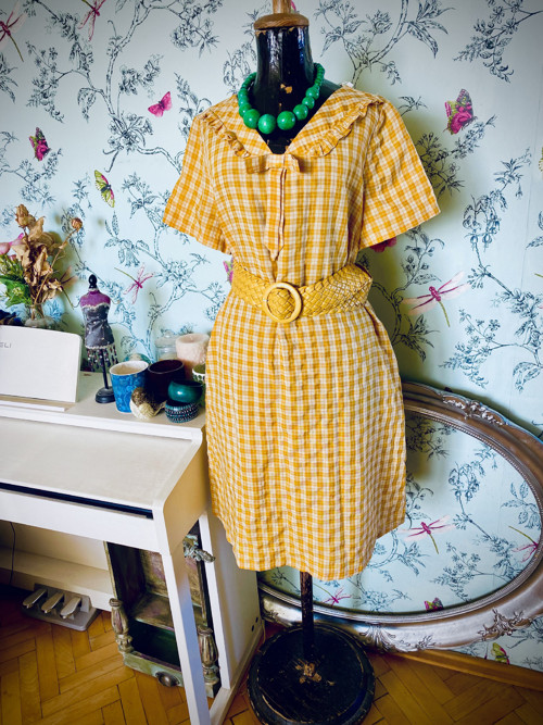 Šaty retro Vichy kostka — foto 1