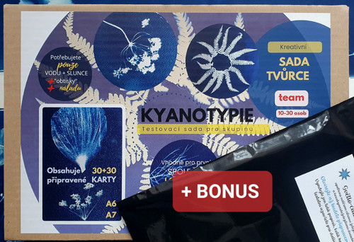 Sada TEAM - KYANOTYPIE pro skupinu + BONUS