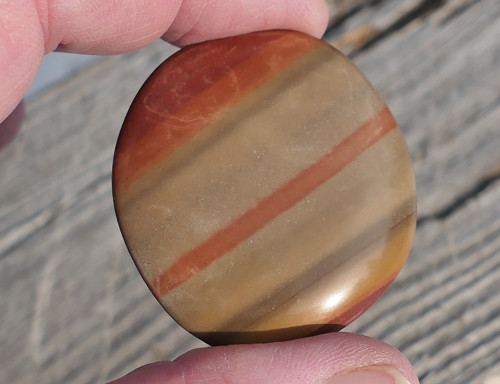 Placička - jaspis polychrom (42 mm) V2113 — foto 1