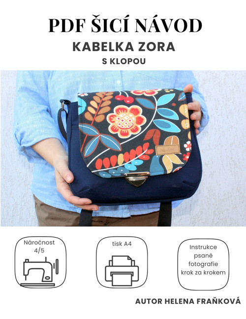 Fotonávod – kabelka Zora s klopou