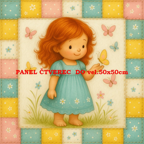 Bavlněný panel 10x10 cm