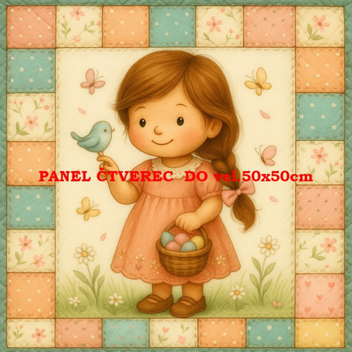 Bavlněný panel 10x10 cm