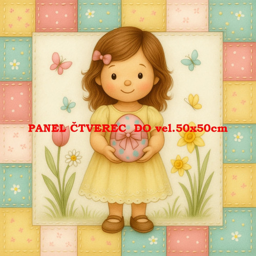 Bavlněný panel 10x10 cm