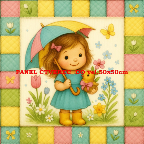 Bavlněný panel 10x10 cm