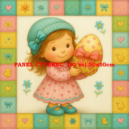 Bavlněný panel 10x10 cm