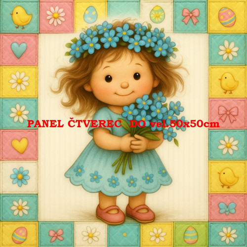 Bavlněný panel 10x10 cm