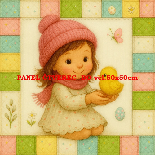 Bavlněný panel 10x10 cm