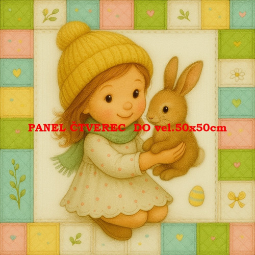 Bavlněný panel 10x10 cm