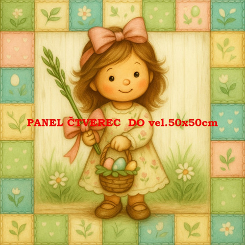 Bavlněný panel 10x10 cm