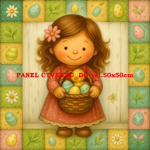 Bavlněný panel 10x10 cm