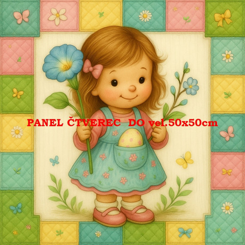Bavlněný panel 10x10 cm