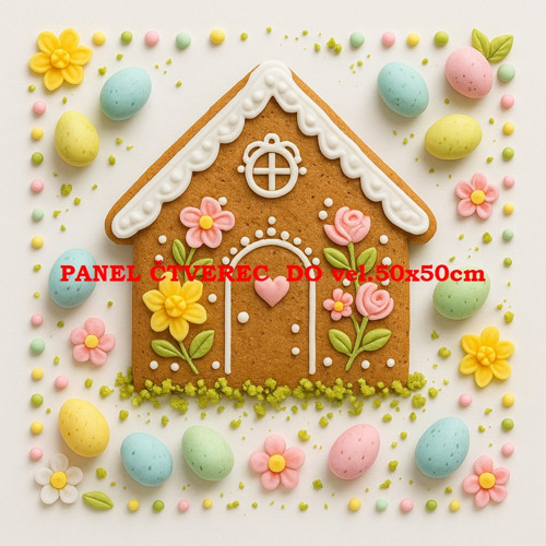 Bavlněný panel 10x10 cm — foto 1