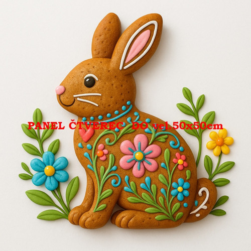 Bavlněný panel 10x10 cm