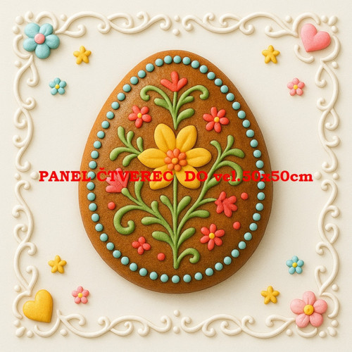 Bavlněný panel 10x10 cm — foto 1
