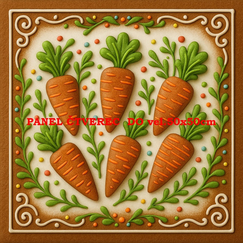 Bavlněný panel 10x10 cm — foto 1