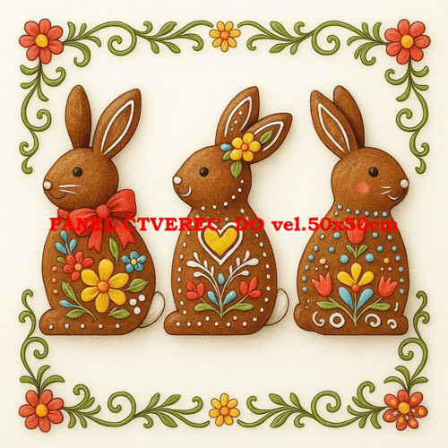 Bavlněný panel 10x10 cm — foto 1